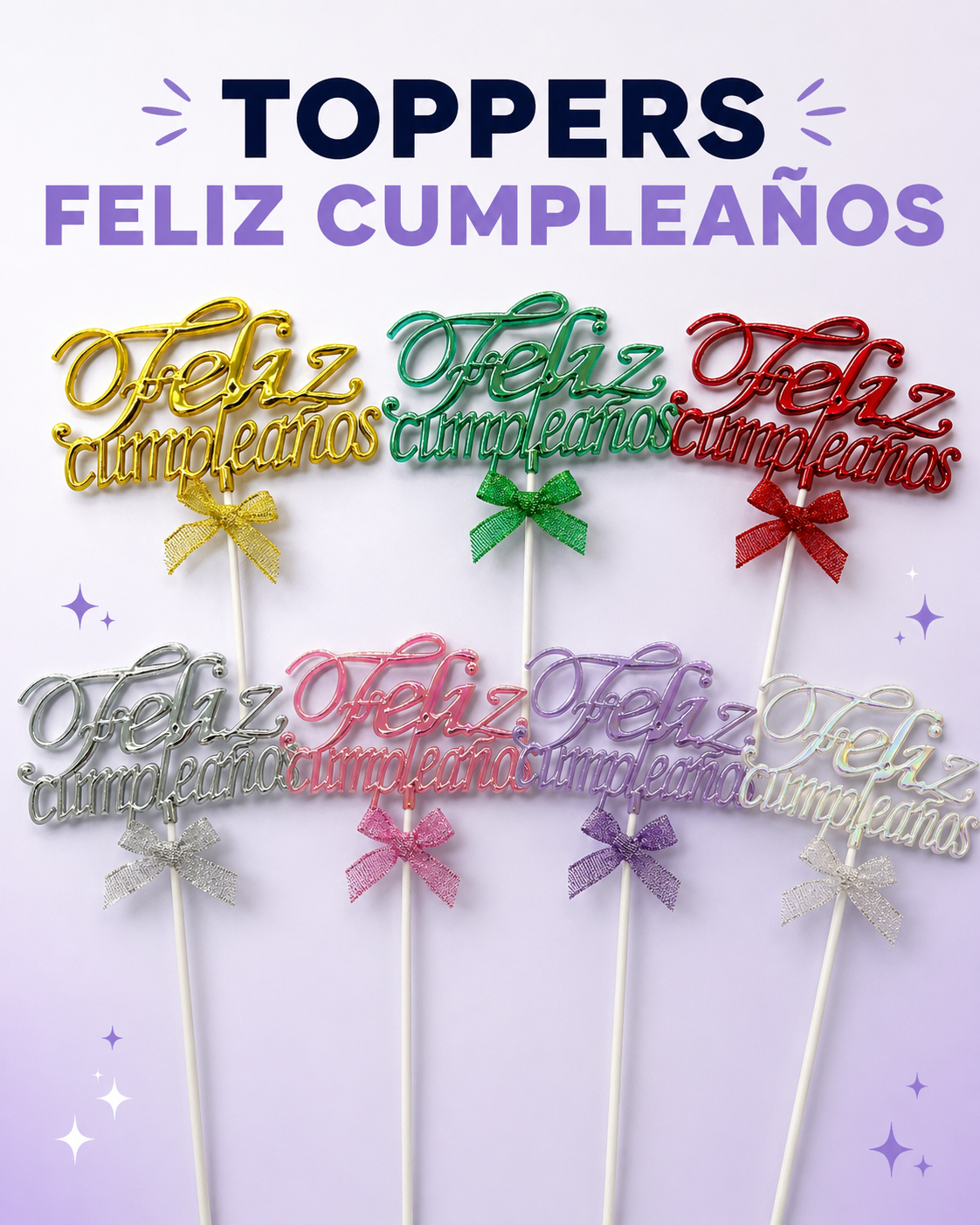 TOPPERS FELIZ CUMPLEAÑOS