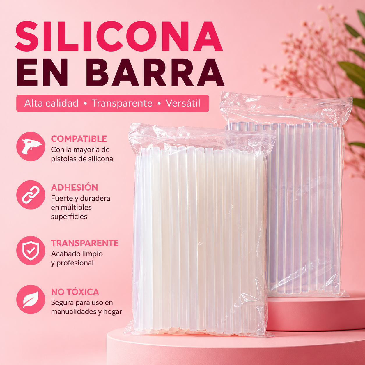 SILICONA EN BARRA